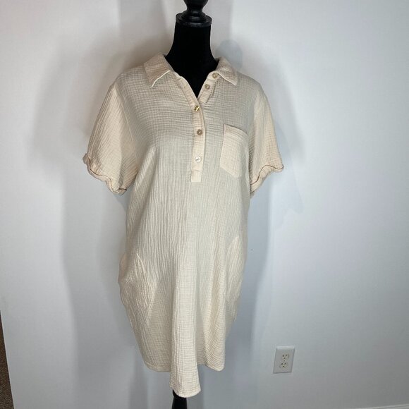 Bell Beach Kim Gravel Tan Swimsuit Coverup size Medium